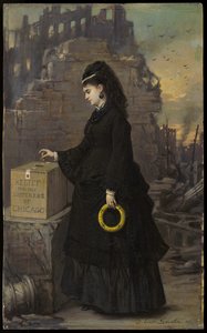 1872年为芝加哥受害者提供救济
