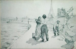 塞纳河，巴黎的银行的看法 作者 朱尔斯·欧内斯特·雷诺