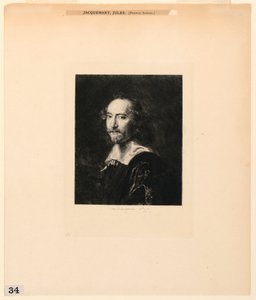 男子肖像》，选自 "纽约大都会博物馆藏图片蚀刻版画"。