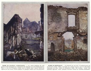 城堡农场在Montceaux，Montceaux废墟 作者 Jules Gervais Courtellemont