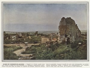 Clermont-En-Argonne的废墟