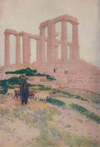 1913年太阳神庙的波塞冬和雅典娜神庙