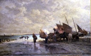 航运场面 作者 朱尔斯·海恩夫（Jules Haienv）