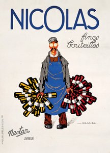 尼古拉斯·尼卡特（Nectar），约1930年（彩色光刻） 作者 朱尔斯·伊纳德·德拉尼（Jules Isnard Dransy）