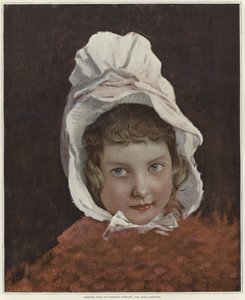 草绘的孩子的肖像 作者 Jules Joseph Lefebvre