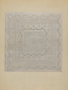 坎德威克盖毯编织品，1935-1942年。