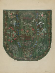 绣花被子，约1936年。 作者 儒勒·勒费弗尔