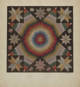 带钩地毯，约1936年。 作者 儒勒·勒费弗尔