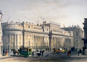 伦敦市英格兰银行的景观，1854年