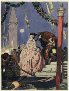 卡萨诺瓦回忆录插图（彩色石版印刷） 作者 儒勒·玛丽·奥古斯特·勒鲁