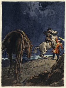 卡萨诺瓦回忆录插图（彩色石版印刷） 作者 儒勒·玛丽·奥古斯特·勒鲁