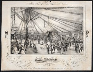 1840 年 6 月 3 日在蒂沃利为前公民名单上的寄宿者举行的庆祝活动 作者 朱尔斯·普拉蒂尔