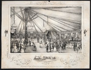 1840年6月3日，蒂沃利（Tivoli）举行了盛大的宴会，以支持旧的平民名单上的居民。 作者 朱尔斯·普拉蒂尔