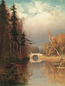1893年秋天的公园 作者 朱莉·朱利耶维奇·克莱弗