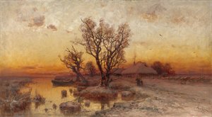 乌克兰哈姆雷特（1915）的落日 作者 朱莉·朱利耶维奇·克莱弗