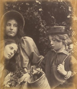 伊丽莎白-基翁、凯特-基翁和弗雷迪-古尔德，约 1866-1868 年（照片1866-1868 年（照片） 作者 朱莉娅·玛格丽特·卡梅伦