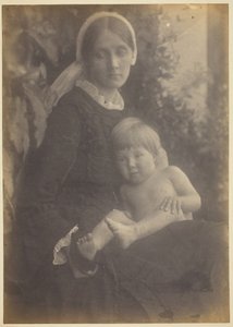 赫伯特-达克沃斯夫人与杰拉尔德-达克沃斯，1872年。 作者 朱莉娅·玛格丽特·卡梅伦