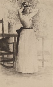 胡小姐的画像，1889年。 作者 朱利安·奥尔登·威尔