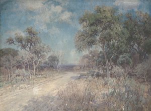 通往山丘的路，约于1918年（布面油画）