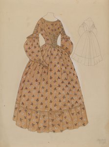 礼服，约1937年。 作者 朱莉C刷