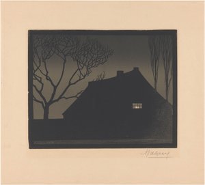 冬夜 作者 Julie de Graag（艺术家签名）