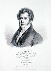 Francois Adrien Boieldieu (1775-1834) 1828 (石版画) 作者 朱利安·利奥波德（之后）博伊（Boilly）