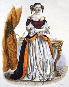 塞维涅夫人的画像 作者 朱利安·利奥波德（之后）博伊（Boilly）