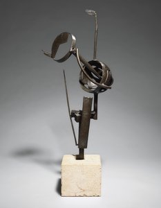 梦（亲吻）； Le reve（Le baiser），约1934年（青铜色和古铜色，基部） 作者 朱利奥·冈萨雷斯（Julio Gonzales）