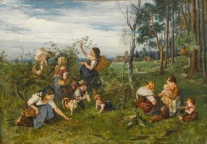 在覆盆子中。 1876年
