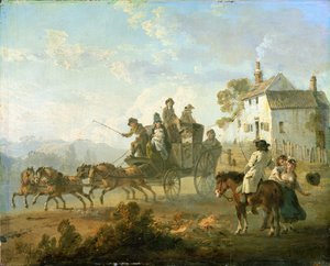 1792年乡村公路上的舞台教练