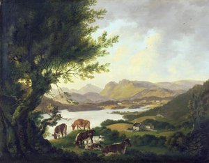 温德米尔湖（布面油画） 作者 朱利叶斯·凯撒·伊贝森