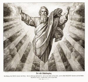 创世的第一天，创世记 作者 朱利叶斯·施诺尔·冯·卡洛斯菲尔德