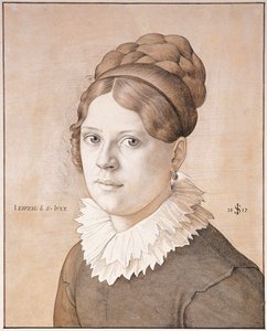 Henriette Schnorr von Carolsfeld的肖像，1817年 作者 朱利叶斯·施诺尔·冯·卡洛斯菲尔德