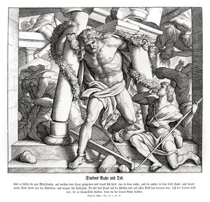 参孙的复仇和死亡，士师记 作者 朱利叶斯·施诺尔·冯·卡洛斯菲尔德