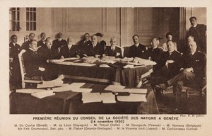 专辑“Jack Bosio - War Campaign 1917-1920”：日内瓦国际联盟理事会会议 作者 朱利安·弗莱德（Jullien FH）