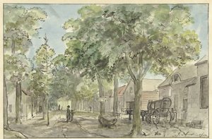 Lage Vuursche 的村庄街道