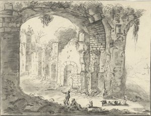 废墟景观 作者 扬·利文斯（Jan Lievens）