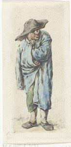 手挽手站着的农民
乞丐