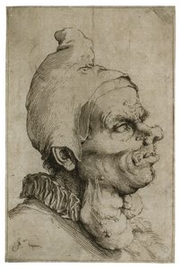大型怪诞头，c.1622 作者 朱塞佩·德·里贝拉