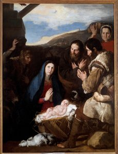 Jose de Ribera dit il Spagnoletto “西班牙人””（1591-1652 年）的《牧羊人的崇拜》 作者 朱塞佩·德·里贝拉