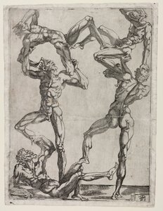 五人金字塔，c。 1543。 作者 Juste de Juste