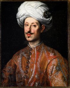 2 费迪南德·德·美第奇 (Ferdinand de Medicis 2) (1610-1670) 穿着东方服装的肖像 仅萨斯特曼斯 (1597-1681) 绘画 17 世纪佛罗伦萨，皮蒂宫