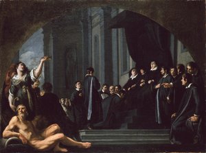 佛罗伦萨参议员向费迪南多二世-德-美第奇宣誓效忠，1621-1626年 作者 Justus Sustermans