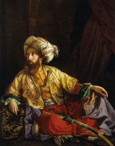 黎巴嫩埃米尔，1843年。 作者 约瑟夫·博尔索斯（JózsefBorsos）