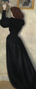 带花瓶的苗条女人，1894年 作者 约瑟夫·里普尔·罗奈