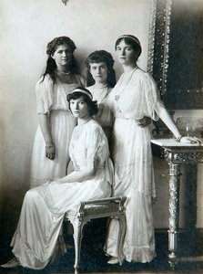 1910年代俄罗斯沙皇尼古拉二世的四个女儿