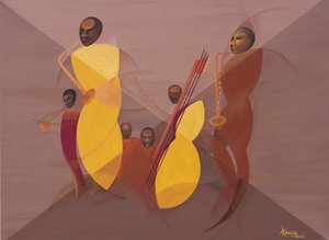 Mango Jazz，2006（画布上的油画和丙烯酸）
