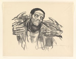 人与四只手
半个俄罗斯》（原名） 作者 Käthe Kollwitz（艺术家签名）