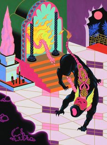 逃离，2021 年（丙烯酸画板）