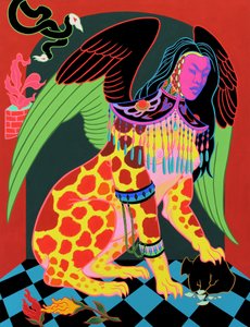 她，2021 年（丙烯酸画板）
